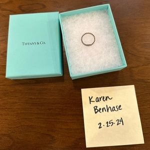 Tiffany & Co Twist Sterling Silver ring size 6.5 GUC